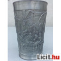 Régi ón vizes pohár - jelzett (Zinn)