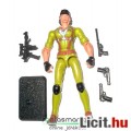 GI Joe figura - Lady Jaye női katona figura hangtompítós pisztollyal, felszereléssel és talppal - Ha