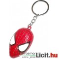 Fém Kulcstartó - Pókember fém kulcstartó - Marvel Szupherhős maszk kulcstartó - új, csom. nélkül