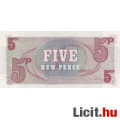 Egyesült Királyság 5 Pence  Új és Hajtatlan