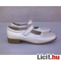 Eladó *38-as DOCK-18 Ezüstös fehér pántos cipő