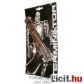 Terminator játék pisztoly replika - T2 Judgement Day krómozott műanyag patronos pisztoly- Új