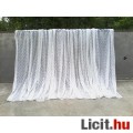 Fehér készre varrt pamut függöny 175x600 cm