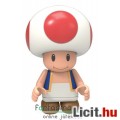 KNex Nintendo Super Mario figura - Mushroom Toad minifigura 4-5-es mozgatható, kompatibilis gomba fi
