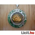 Eladó Különleges Buddhás zöld jáde medál amulett 18 KGP láncon - Vadonatúj!