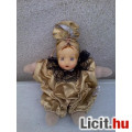 *Bohóc figura Porcelán fej Arany ruha