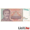 Eladó 5000.000 Dinár 1993  Jugoszlávia