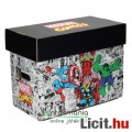 Képregény tároló doboz - Marvel Bosszúállók - Comics Short Box / Storage Box 40x21x30 cm - Marvel Co