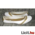 Eredeti Nike valódi bőr Roubaix arany - fehér balerina cipő bth:23,5