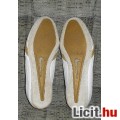Eredeti Nike valódi bőr Roubaix arany - fehér balerina cipő bth:23,5