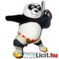 Kung Fu panda / Kungfupanda plüss játék figura - 18cmes Po maci Harcra Kész pózban - DreamWorks
