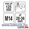Porelszívós burkolat, horonymaró feltét 115-125mm Yato
