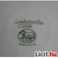 Bavaria porcelán tányér kézzel festett, aranyozott