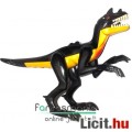 LEGO dínó mini figura - 16cmes Raptor / Velociraptor fekete-sárga Jurassic World / Park Dinosaur din