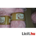 Új puha rózsaszín fonal 7 db × 50 g