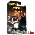 Batman Hot Wheels Batmobile fém autó - 1989 Tim Burton klasszikus mozi film megjelenés 1:64 méretará