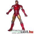 10cm-es Marvel Bosszúállók - Vasember figura MK6 piros-arany mozis páncél, mozgatható végtagokkal - 