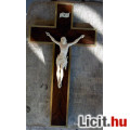 Eladó 16.) Antik, CSONT Jézus Krisztus (14 cm, hatalmas méretek!), 35 cm-es