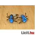 Eladó Strasszos bedugós kék pók fülbevaló