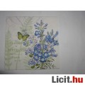 szalvéta - kék virág