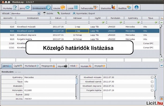 Licit Hu Munkalap Autoszerviz Nyilvantarto Szoftver Az Ingyenes Aukcios Piacter Licit Aukcio Arveres Eladas Elado Vasarlas Adas Vetel Ad Vesz Aprohirdetes Bazar Uj Hasznalt Kinal Keres
