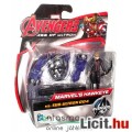 mini Bosszúállók figura - 6cmes Sólyomszem / Hawkeye figura robot ellenség kiegészítővel - Avengers 