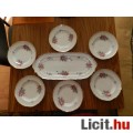 Hollóházi porcelán süteményes készlet