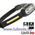 LED fejlámpa, COB, tölthető akkuval