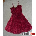 Plüss bordó alkalmi ruha M/L/XL