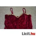 Plüss bordó alkalmi ruha M/L/XL