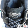 SKECHERS Fekete vizálló bőr  túra bakancs 43-as