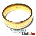 Gyűrűk Ura - Egy Gyűrű / One Ring 1,9 cm átmérőjű Hobbit / Lord of the Rings játék / replika fém gyű