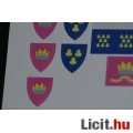 Lego 375 sárga vár matrica - sticker - castle - pajzs, zászló
