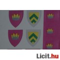 Lego 375 sárga vár matrica - sticker - castle - pajzs, zászló