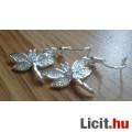 925 sterling ezüst cirkónia köves pillangó fülbevaló