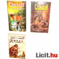 xx Használt könyv - 3db Conan a Barbár, Kalandor, Bosszúálló - Robert E Howard régi fantasy regény