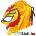 Pankrátor maszk - Rey Mysterio sárga-kék-piros felvehető mexikói Lucha Libre Pankráció maszk