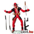 Marvel Universe Deadpool figura vigyorgó maszktalan variáns - 10cm-es extra-mozgatható figura fegyve