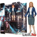 18cm-es X-Akták / X-Files figura - Agent Scully ügynök / Gillian Anderson FBI igazolvánnyal, pisztol
