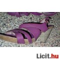 Eladó Egyedi, kényelmes lila, valódi bőr, fa sarkú szandi 39