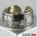 Tibeti ezüst karkötő, karperec védelmet nyújt! 2,5 cm széles