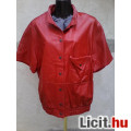 Eladó *BONETO Piros rövid ujjú bőr kabát 44-es