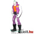 Batman figura - 10cm-es szürke Joker figura mesehős megjelenéssel, lila mellényben, mozgatható végta