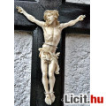 3. Antik, ElefántCSONT Jézus Krisztus (18.5 cm, hatalmas méretek!), 41