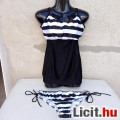 @ Fekete-fehér csíkos  tankini XL-es