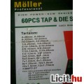 Menetvágó-furó készlet 60 db. ÚJ