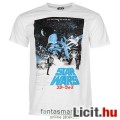 eredeti Star Wars klasszikus plakát póló - felnőtt L méret - hivatalos Csillagok Háborúja fehér póló