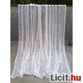 Bézs-fehér készre varrt pamut függöny 210x400 cm