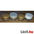 Eladó 50 ml-s minőségi üveg tégely arany kupakkal.