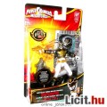 Power Rangers figura - 10cm-es Black / Fekete Metallic Ranger figura pisztollyal és baltával - mozga